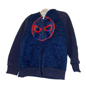 Boys Marvel Spider-Man Hoodie Blue Red Size 5